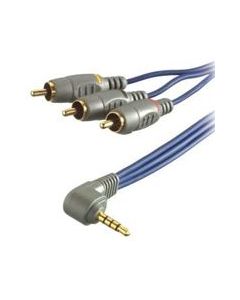 Kabel 3.5 jack > 3x RCA CVBS & audio  3811