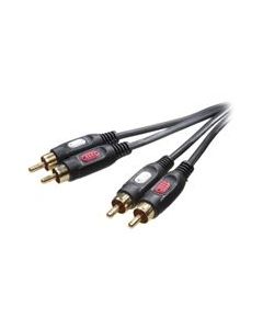 Audio kabel 2x RCA male <-> 2x RCA 2.5m 3906